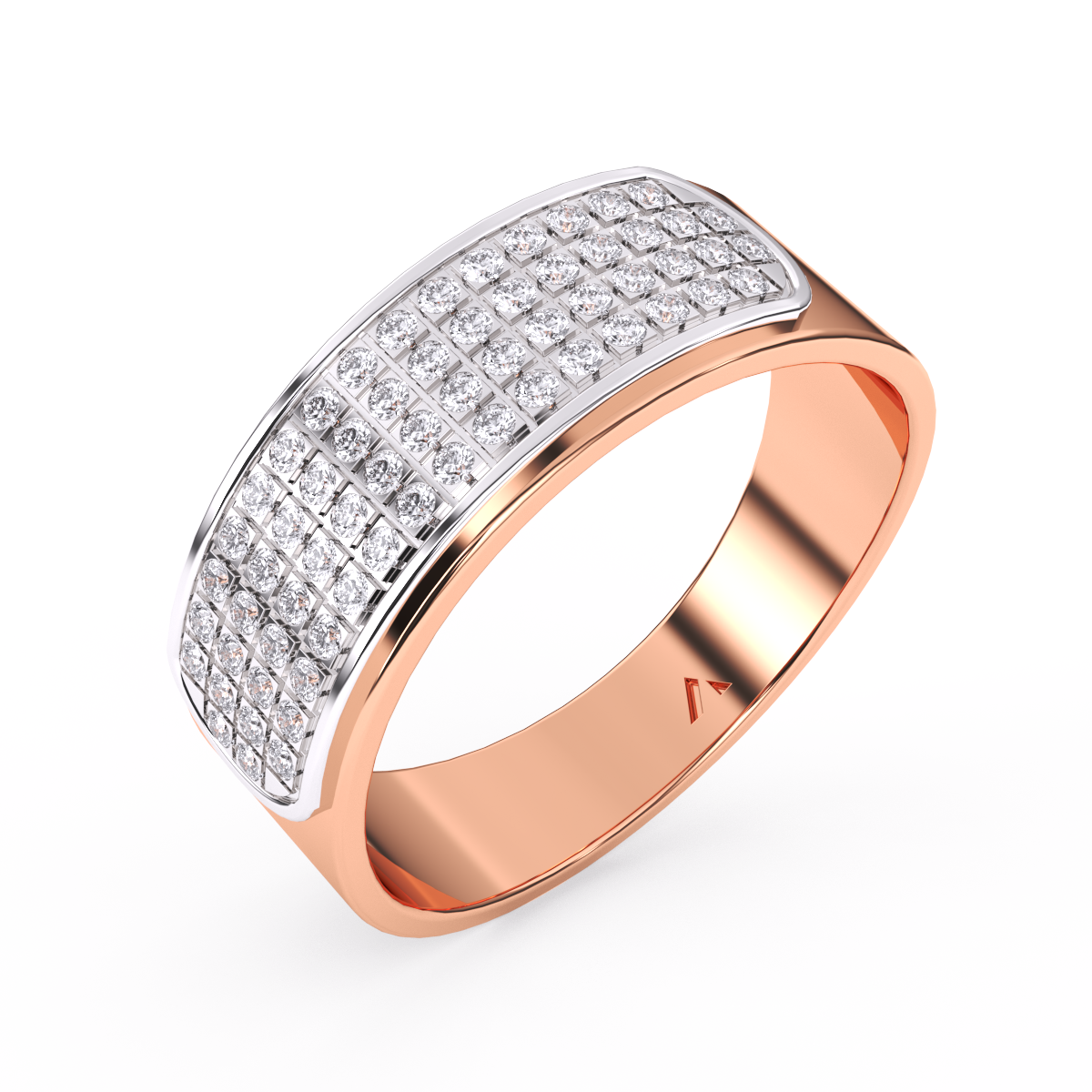 Classic Diamond Half Eternity Men’s Ring